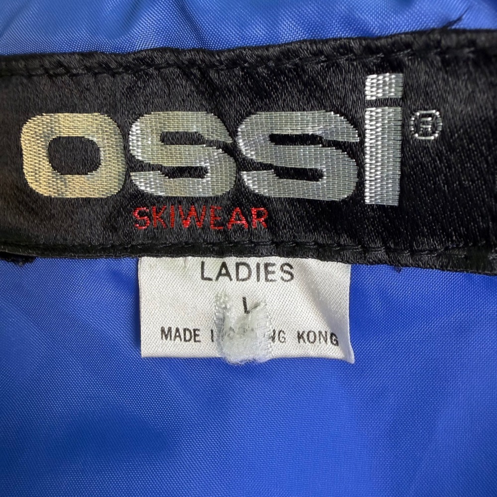 Vintage Ossi Skiwear Women's L Jacket‎  Royal Blue Thinsulate Puffer Retro - Picture 4 of 11